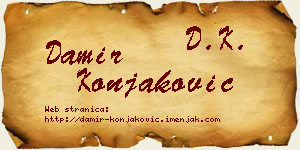 Damir Konjaković vizit kartica
